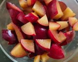 A picture of step 1 of Plum mojito.