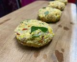 A picture of step 3 of Valaipoo vadai.