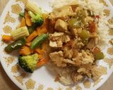 A picture of step 5 of Vegan Teriyaki Tofu with Rice.