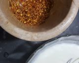 A picture of step 3 of Namkeen Dahi Phulkiyan ! 😋.