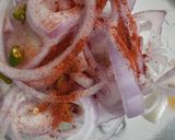 A picture of step 3 of Laccha Onion Salad.