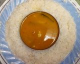 A picture of step 4 of Sindhi kadi chawal.