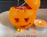 A picture of step 3 of Jack-o-Lantern Jello Heads:.