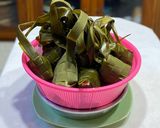Foto langkah ke 5 dari resep Ketupat Beras Daun Pandan.