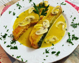 Foto del paso 10 de la receta: Salmón a la naranja a mi manera con champiñones laminados
