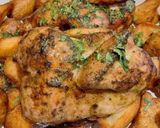 Foto del paso 7 de la receta: Pollo al horno con papas bravas