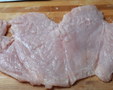 Foto del paso 4 de la receta: Pechuga de pollo rellena de champiñones y jamón, en airfryer