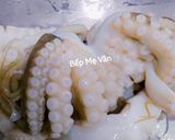 Hình bước làm 1 của món Bạch tuộc xào hành tây