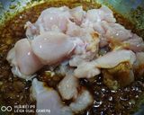 A picture of step 9 of Mango chicken Curry.
