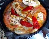 Foto del paso 23 de la receta Cazuela de salmón con patatas, langostinos y gambones