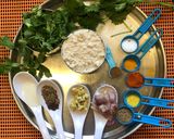A picture of step 1 of Jowar dumpling with Veg Methi.