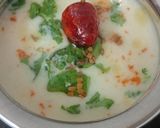 A picture of step 6 of Hing wali white Kadhi.