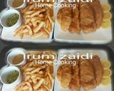 A picture of step 2 of 🐟🍟Fish and Chips with🍟🐟(curry sauce and mushy peas).