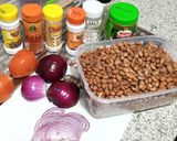 A picture of step 1 of Beans stew.