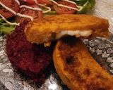 Foto del paso 4 de la receta: Hamburguesas de zapallo cabutiá 🎃 y arroz 🍚. Con centro de muzzarella 🫠