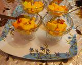 A picture of step 4 of Mango custard pudding.