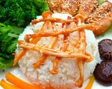 Hình bước làm 2 của món Nấm đùi gà sốt bát vị