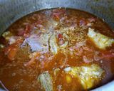 A picture of step 7 of Aloo Gosht.