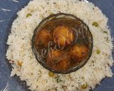 A picture of step 6 of Matar Pulao n Aaloo Dum.