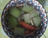Foto langkah ke 3 dari resep Sayur Bening Labu Buncis Putren.