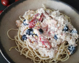 Foto del paso 8 de la receta: Espaguetis con soja cremosa