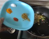 A picture of step 4 of Drumstick sabzi.