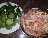 Foto del paso 1 de la receta: Pavo en salsa verde