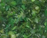 A picture of step 2 of Spring onion dry sabzi.