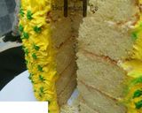 A picture of step 10 of Pineapple spong cake (pineapple shape).
