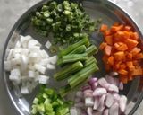 A picture of step 2 of Bisi bele bath.