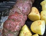 Foto del paso 1 de la receta: Peceto al horno con papas y cebollas