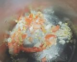 Foto del paso 2 de la receta: Picante de calabaza con champiñón y queso acompañado con arroz