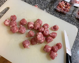 Foto del paso 1 de la receta: Arroz con salchichas y jamón - improvisado y muy apañado 😂😂
