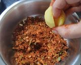 A picture of step 2 of Stuffed Brinjal Potato Sabji 🍆🥔.