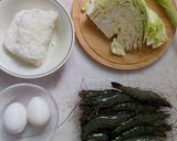 蝦仁炒飯的食譜步驟1照片