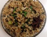 A picture of step 4 of Palak Pulao.