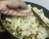 A picture of step 1 of French beans veggie appam.