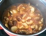 Foto del paso 5 de la receta: Risotto de boletus y langostinos con coulis de mora