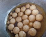A picture of step 11 of Chenna gaja.
