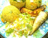 A picture of step 5 of Stir fried couscous.