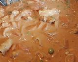 A picture of step 5 of Creamy Cajun Chicken w/rice my style 😁.
