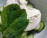 Foto del paso 1 de la receta: Ensalada de pepino,yogurt y yerbabuena 🥒🍃