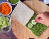 ત્રિરંગી સેન્ડવીચ (Trirangi Sandwich Recipe In Gujarati) રેસીપી સ્ટેપ2ફોટો