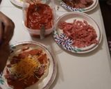 A picture of step 1 of Funtime Pizza with the Grandkids.