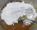 Hình bước làm 1 của món Bánh nướng mochi chà bông trứng muối