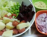 A picture of step 1 of Mixed Veg Kabab.