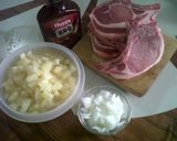 Foto del paso 1 de la receta: Chuleta de cerdo hawaiana