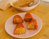 Foto del paso 6 de la receta Pimientos rellenos de Carne con crema de los mismo Piquillos