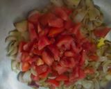 A picture of step 2 of Veg poha.