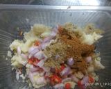 A picture of step 2 of Aloo crispy snack.